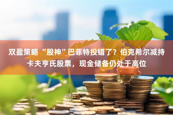 双盈策略 “股神”巴菲特投错了？伯克希尔减持卡夫亨氏股票，现金储备仍处于高位
