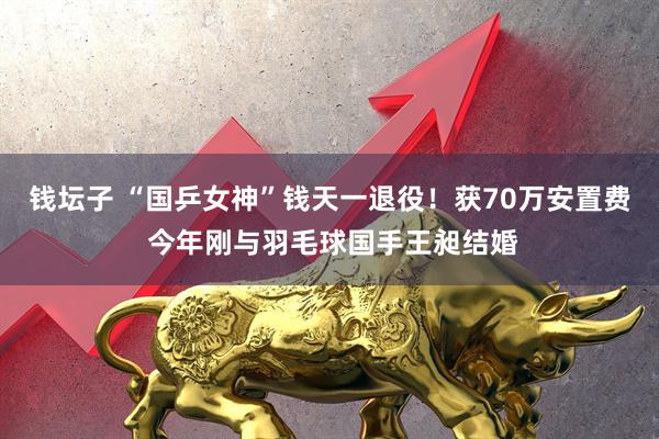 钱坛子 “国乒女神”钱天一退役！获70万安置费 今年刚与羽毛球国手王昶结婚